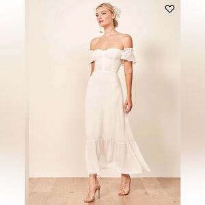 Reformation Butterfly Dress Size 0 Ivory Wedding